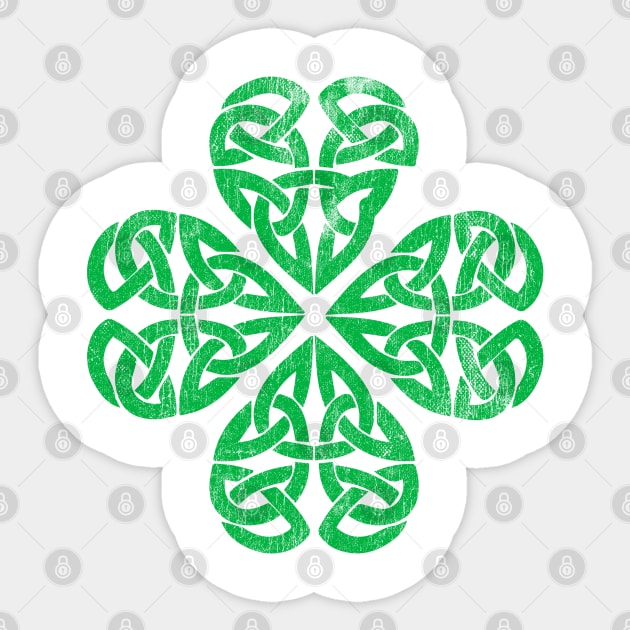 Traditional Celtic Shamrock Sticker by Vector Deluxe